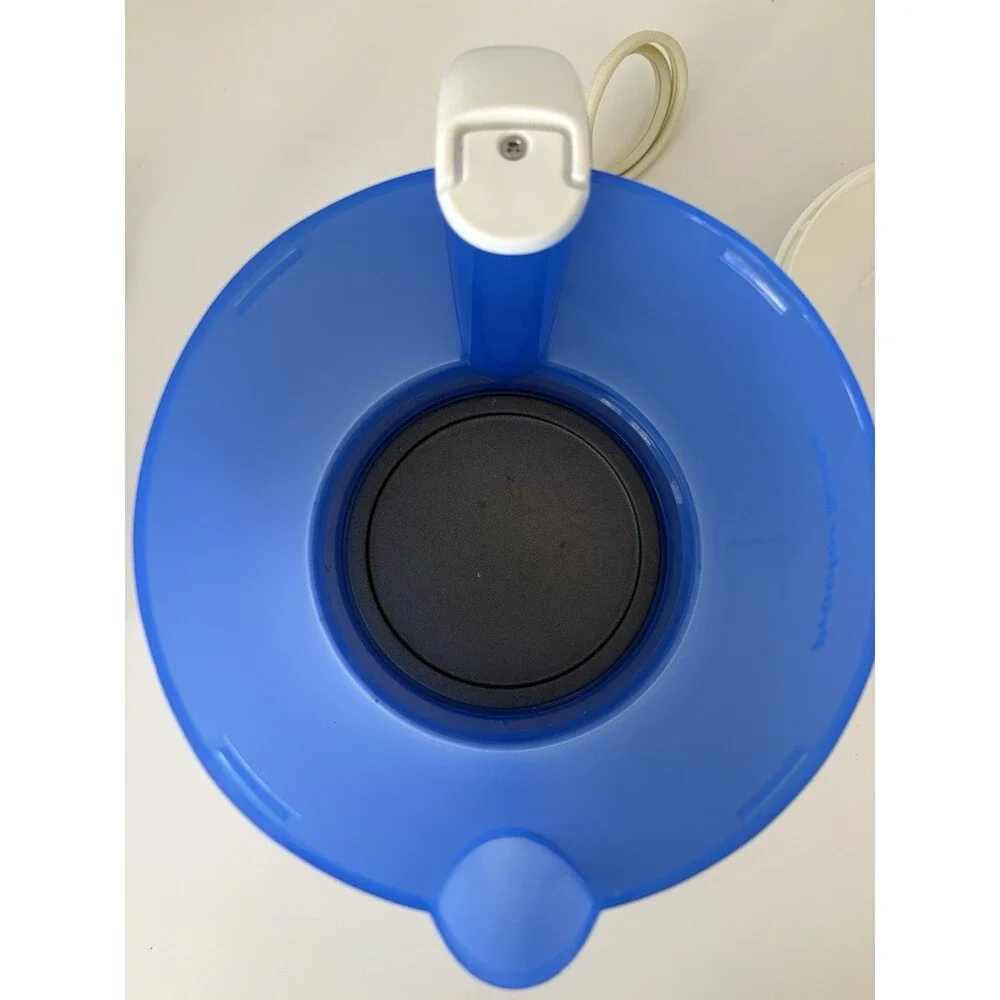 Proctor Silex HP04 Hot Pot Electric Kettle Blue White 32oz Tested Working